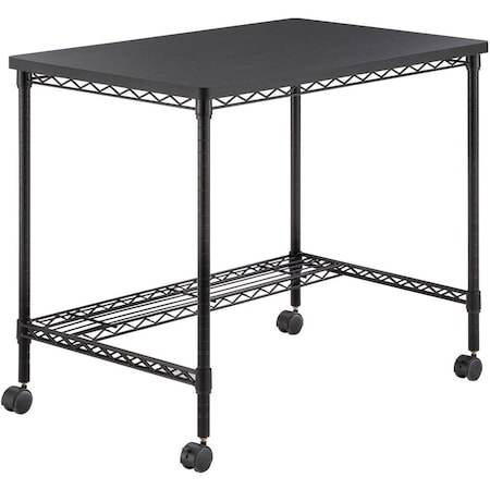 Roomfactory Mobile Wire Desk - Black RO2472623